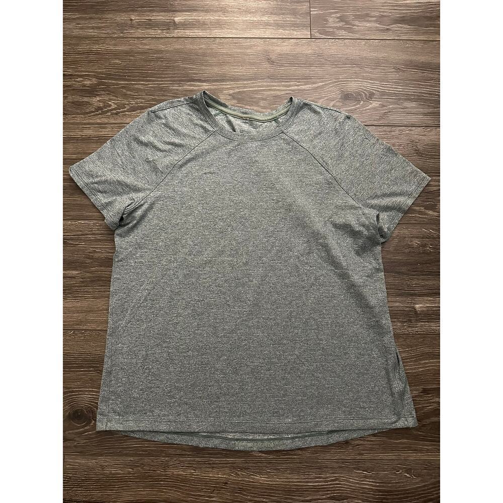 Lululemon License to Train Short-Sleeve Shirt Heathered Indochine Blue